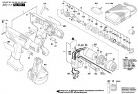 Bosch 0 602 492 453 Exact 402 Cordless Screw Driver Spare Parts